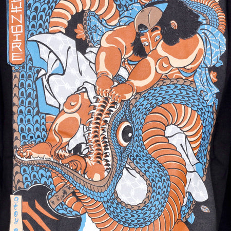 DOLLY NOIRE Felpa Cappuccio Uomo Kunyoshi Hoodie Black/red/blue da uomo