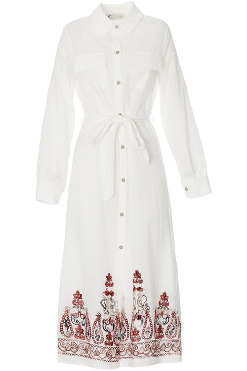 CHEMISIER CON BALZA RICAMATA