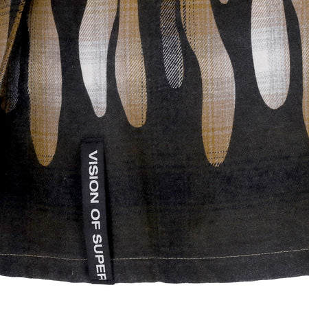 VISION OF SUPER Camicia Manica Lunga Uomo Flames Shirt Plantation da uomo