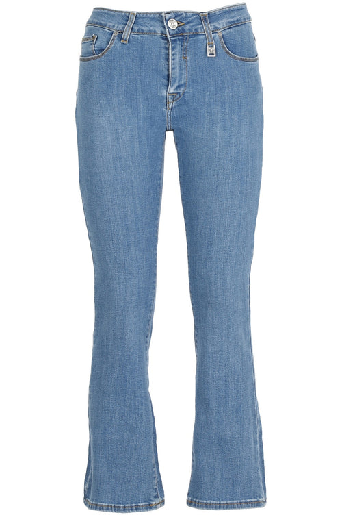 PANTALONE CROPPED FLAR BASICO