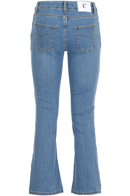 PANTALONE CROPPED FLAR BASICO