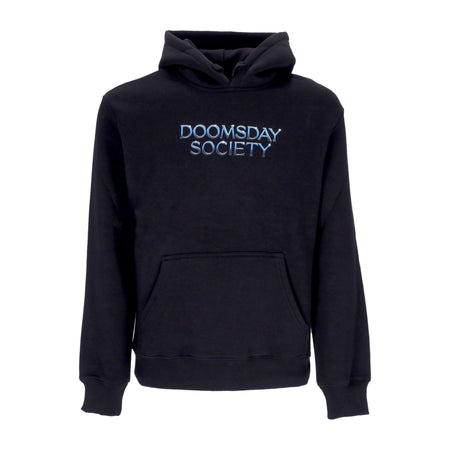 DOOMSDAY Felpa Cappuccio Uomo Mind Control Hoodie Black da uomo