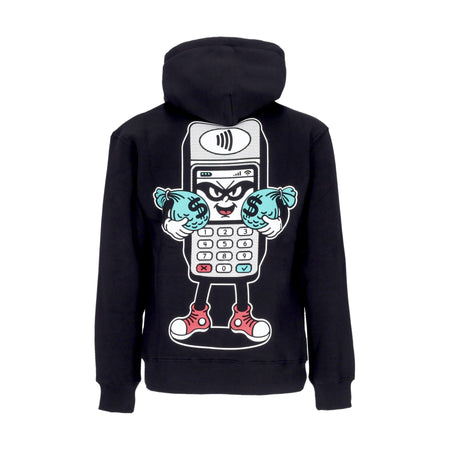 DOOMSDAY Felpa Cappuccio Uomo Contactless Hoodie Black da uomo
