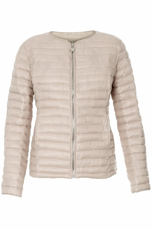 PIUMINO CORTO A CONTRASTO