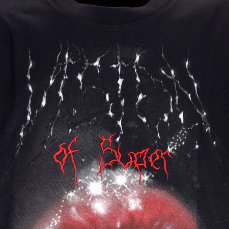 VISION OF SUPER Maglietta Uomo Rock Mouth Print Tee Black da uomo