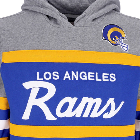 MITCHELL & NESS Felpa Cappuccio Uomo Nfl Headcoach Hoodie Losram Royal da uomo