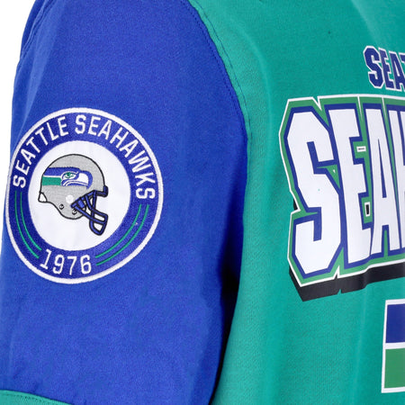 MITCHELL & NESS Felpa Girocollo Uomo Nfl All Over Crew 2.0 Seasea Kelly Green da uomo