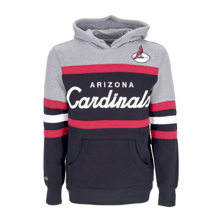 MITCHELL & NESS Felpa Cappuccio Uomo Nfl Headcoach Hoodie Aricar Black da uomo