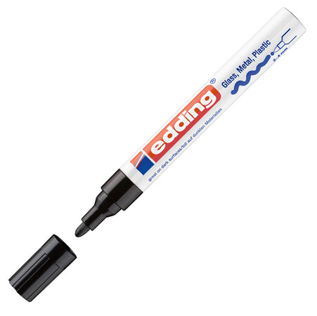 Marcatore Edding 750 Punta Media Vernice Nero