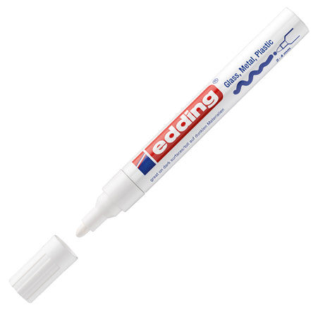 Marcatore Edding 750 Punta Media Vernice Bianco