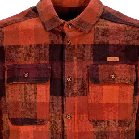 IRIEDAILY Camicia Manica Lunga Uomo Lumber Fella Shirt Red/brown da uomo