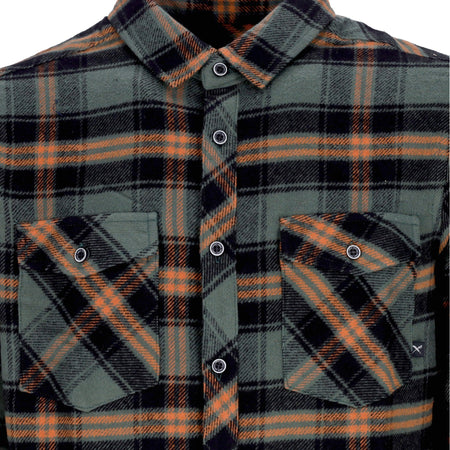 IRIEDAILY Camicia Manica Lunga Uomo Rosomako 2.0 L/s Shirt Olive da uomo