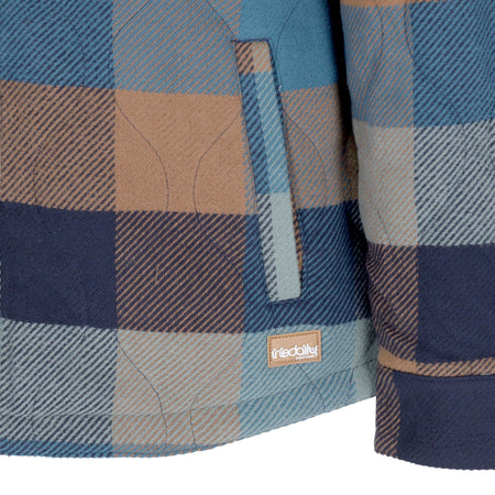 IRIEDAILY Camicia Imbottita Uomo Young Fella Jacket Blue Beryl da uomo