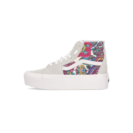 VANS Scarpa Alta Donna Sk8-hi Tapered Stackform Paisley Bloom Turtledove da donna