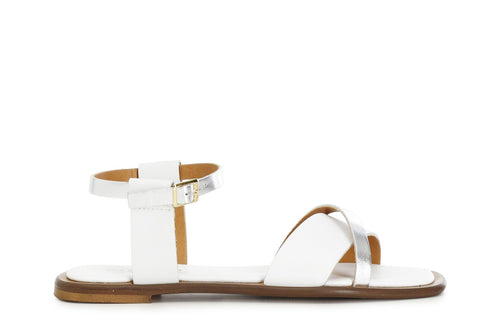 SANDALO FASCIA IN PELLE