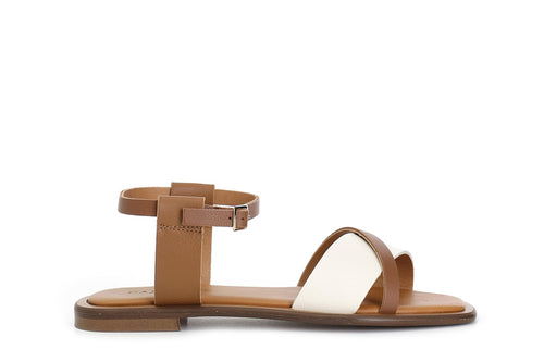 SANDALO FASCIA IN PELLE