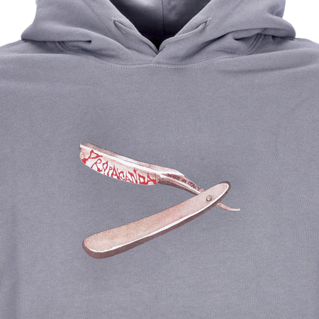 PROPAGANDA Felpa Cappuccio Uomo Buck 50 Hoodie Grey da uomo