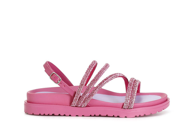 SANDALO FASCE CON STRASS