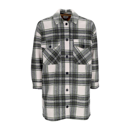 OBEY Camicia Imbottita Donna Taylor Shirt Jacket Cream Plaid da donna