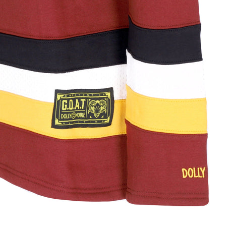 DOLLY NOIRE Felpa Tipo Hockey Uomo Goat Classic Hockey Hoodie Bordeaux da uomo