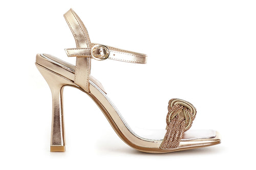 SANDALO DOPPIO NODO CON STRASS