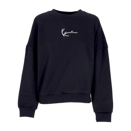 KARL KANI Felpa Girocollo Donna Small Signature Crew Black da donna
