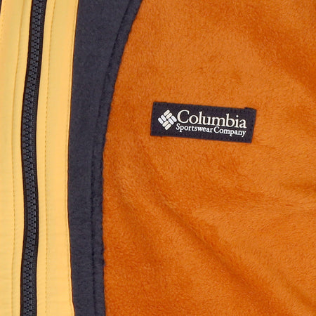 COLUMBIA Giubbotto Pile Uomo Back Bowl Full Zip Fleece Warm Copper/black/mango da uomo