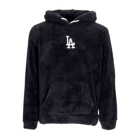 47 BRAND Felpa Cappuccio Uomo Mlb Fuzzy Long Loop Hood Losdod Jet Black da uomo
