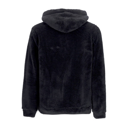 47 BRAND Felpa Cappuccio Uomo Mlb Fuzzy Long Loop Hood Losdod Jet Black da uomo