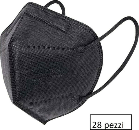 28-Pz-Mascherine-Protettive-Ffp2-Certificate-Ce-Mascherina-In-Bustina-Nere