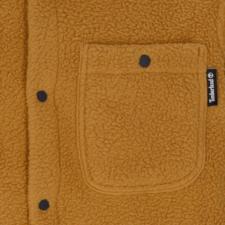 TIMBERLAND Camicia Manica Lunga Uomo Fleece Overshirt Wheat Boot da uomo
