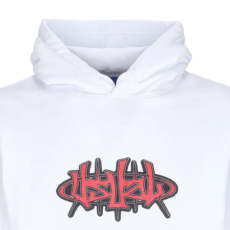 USUAL Felpa Cappuccio Uomo Hangar Hoodie White da uomo