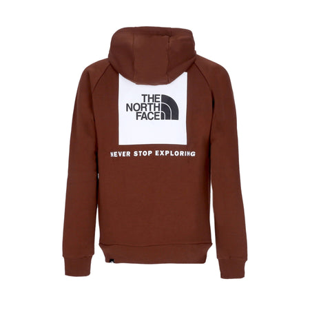 THE NORTH FACE Felpa Cappuccio Uomo Raglan Red Box Hd Dark Oak da uomo