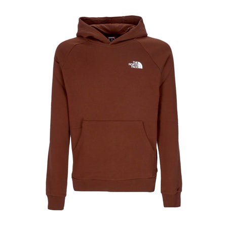 THE NORTH FACE Felpa Cappuccio Uomo Raglan Red Box Hd Dark Oak da uomo