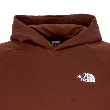 THE NORTH FACE Felpa Cappuccio Uomo Raglan Red Box Hd Dark Oak da uomo