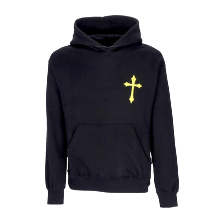 PROPAGANDA Felpa Cappuccio Uomo Ribs God Hoodie Black da uomo