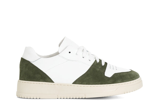SNEAKERS IN PELLE E PELLE SCAMOSCIATA