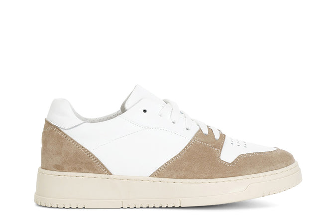 SNEAKERS IN PELLE E PELLE SCAMOSCIATA