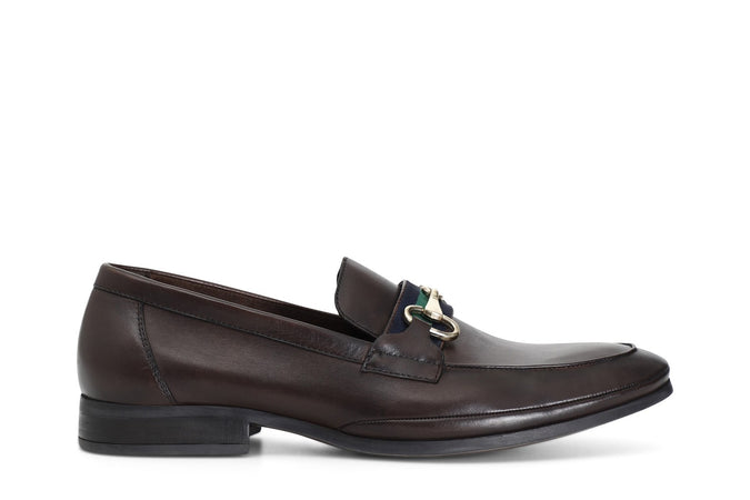 MOCASSINO IN PELLE CON MORSETTO