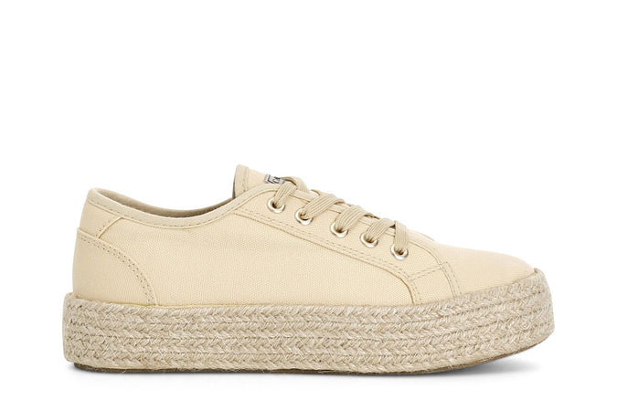 SNEAKERS IN TESSUTO CON FONDO CORDA
