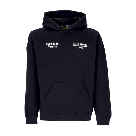 IUTER Felpa Cappuccio Uomo Jewel Hoodie Black da uomo