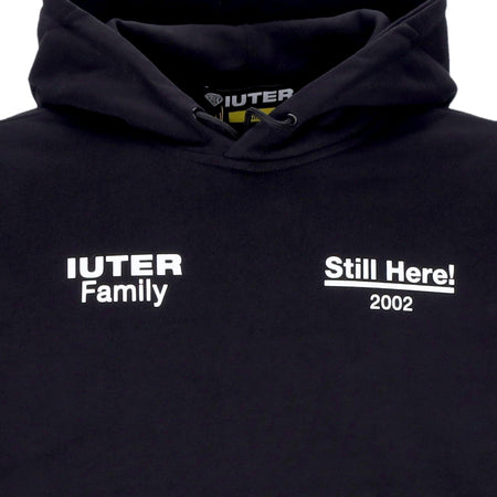 IUTER Felpa Cappuccio Uomo Jewel Hoodie Black da uomo