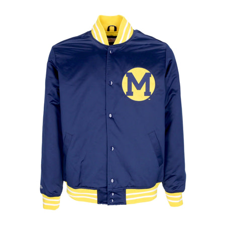 MITCHELL & NESS Giubbotto Bomber Uomo Ncaa Heavyweight Satin Jacket Micwol Original Team Colors da uomo