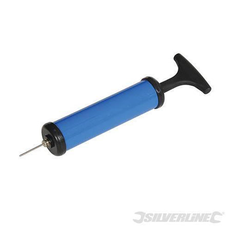 Pompa gonfiatore pallone bici gomme con adattatore 200 mm Silverline Silverline