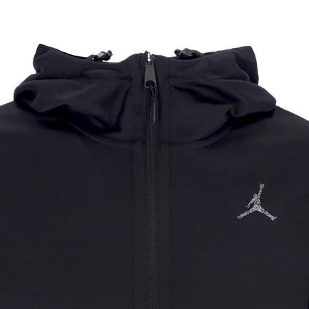 JORDAN Felpa Leggera Cappuccio Zip Uomo Dri-fit Sport Statement Fleece Full-zip Hoodie Black/black/reflective Silv da uomo