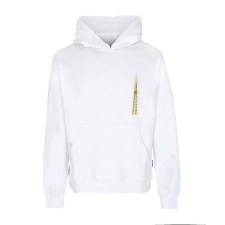 PROPAGANDA Felpa Cappuccio Uomo Butterfly Hoodie White da uomo