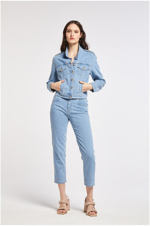 DENIM REGULAR CON PLACCHETTA