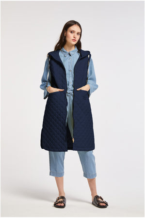 GILET IMBOTTITO E TRAPUNTATO