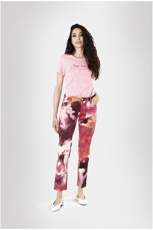 PANTALONE 5 TASCHE STAMPATO