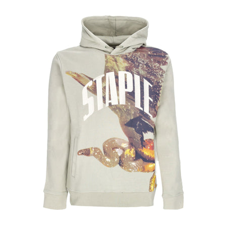 STAPLE Felpa Cappuccio Uomo Montrose Graphic Hoodie Sage da uomo